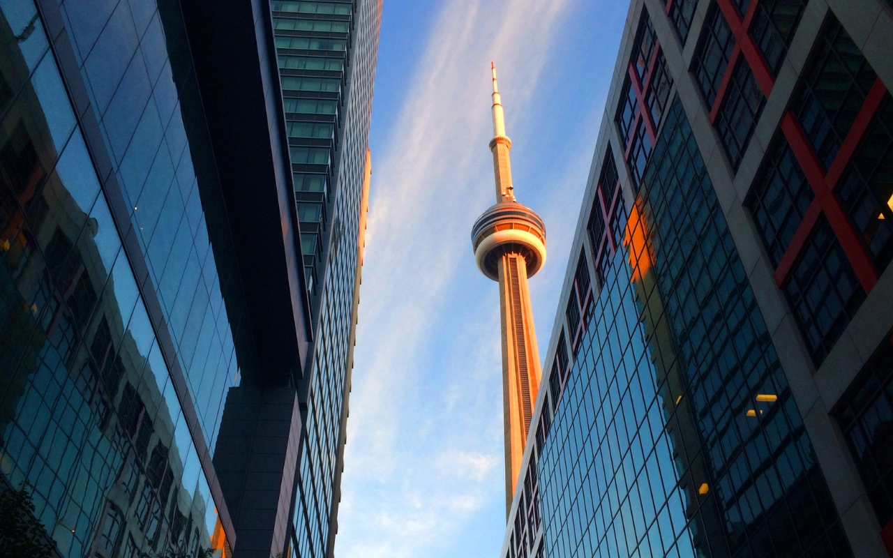 close up on tower in canada
